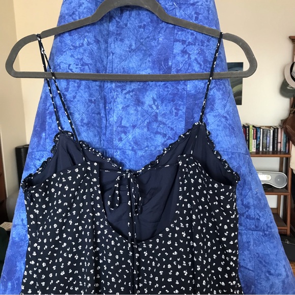 Oak + Fort navy and white print dress size large - Picture 7 of 15